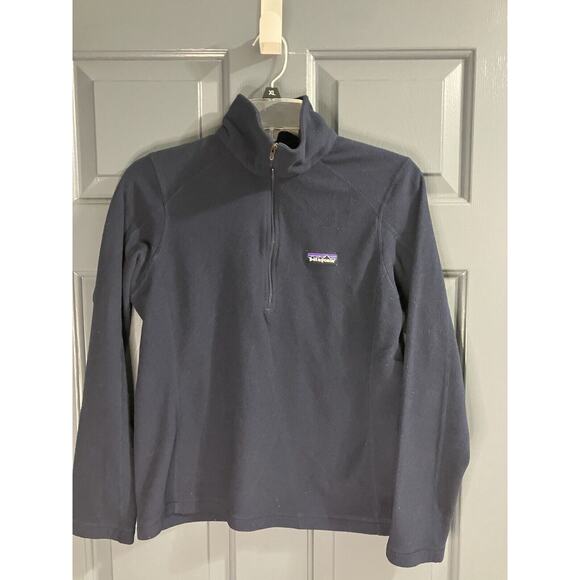 Patagonia Tops - Patagonia Lightweight Fleece Pullover 1/4 Zip Navy Womens Size Small